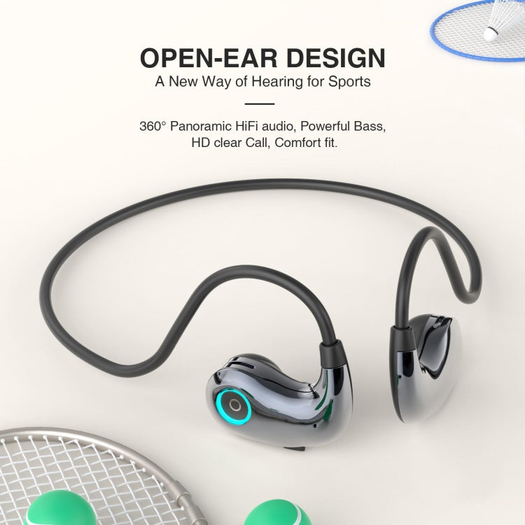 Hileo HI76 Sport Air Conduction Bluetooth Noise Reduction Headphones(Black)
