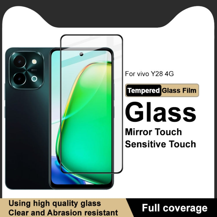For vivo Y28 4G imak 9H Surface Hardness Full Screen Tempered Glass Film Pro+ Series