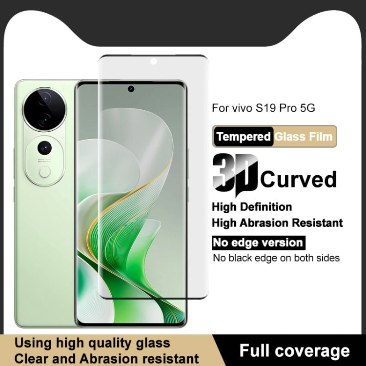 For vivo S19 Pro / V40 imak No Edge Version 3D Curved Full Screen Tempered Glass Film