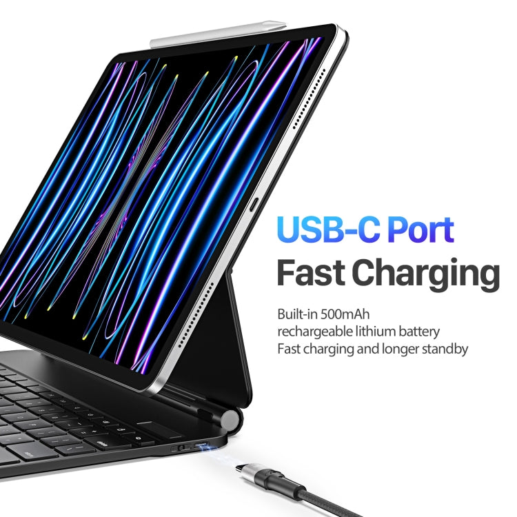 DUX DUCIS MK Series Floating Magnetic Keyboard Tablet Leather Case For iPad Air 13 2024 / Pro 12.9 2022 / 2021(Black)