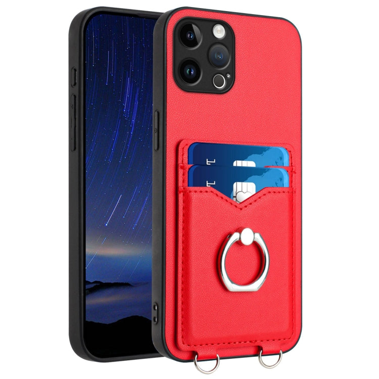 R20 Ring Card Holder Phone Case, For iPhone 13 mini, For iPhone 12, For iPhone 12 Pro Max, For iPhone 12 Pro