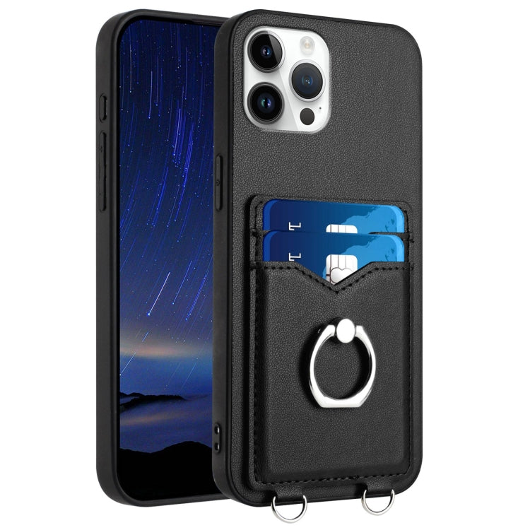 R20 Ring Card Holder Phone Case, For iPhone 13 mini, For iPhone 12, For iPhone 12 Pro Max, For iPhone 12 Pro