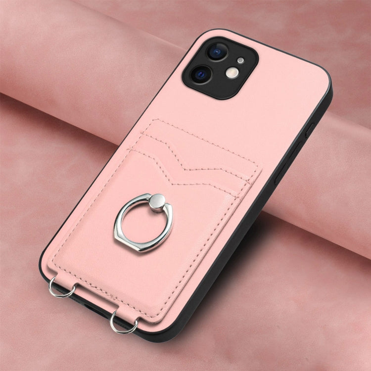 R20 Ring Card Holder Phone Case, For iPhone 12 mini, For iPhone 11 Pro Max, For iPhone 11, For iPhone 11 Pro