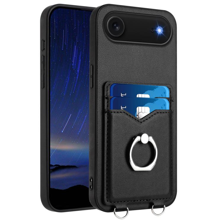 R20 Ring Card Holder Phone Case, For iPhone 17 Pro Max, For iPhone 17 Pro, For iPhone 17, For iPhone Air