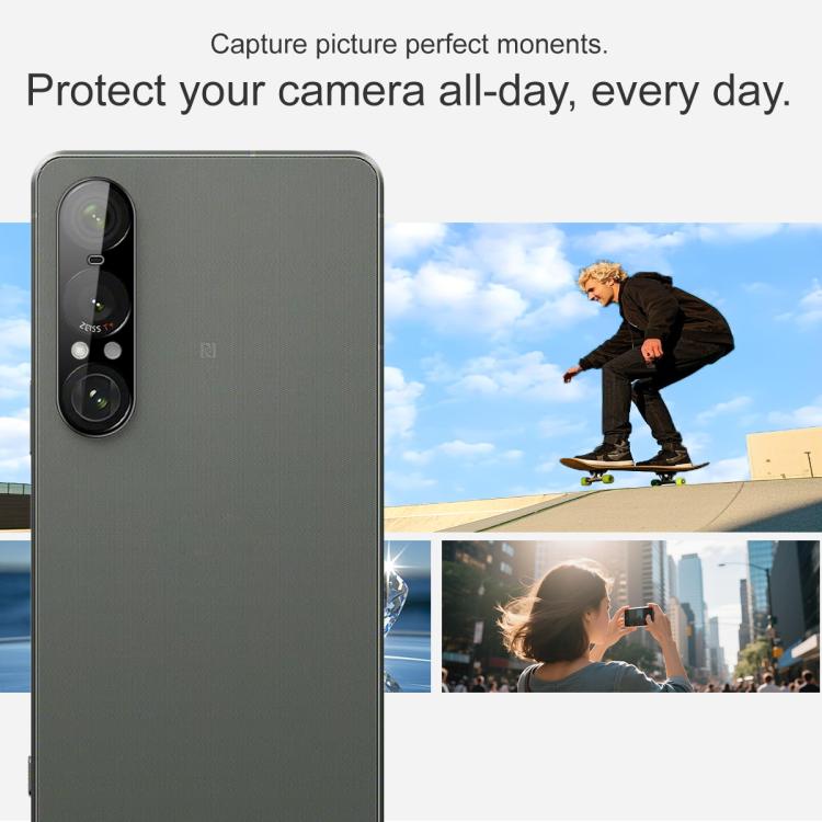 For Sony Xperia 1 VII IMAK Rear Camera Lens Glass Film Black Version