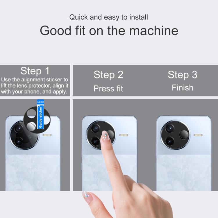 For Redmi K80 / POCO F7 Pro IMAK Metal Camera Lens Protector Cover