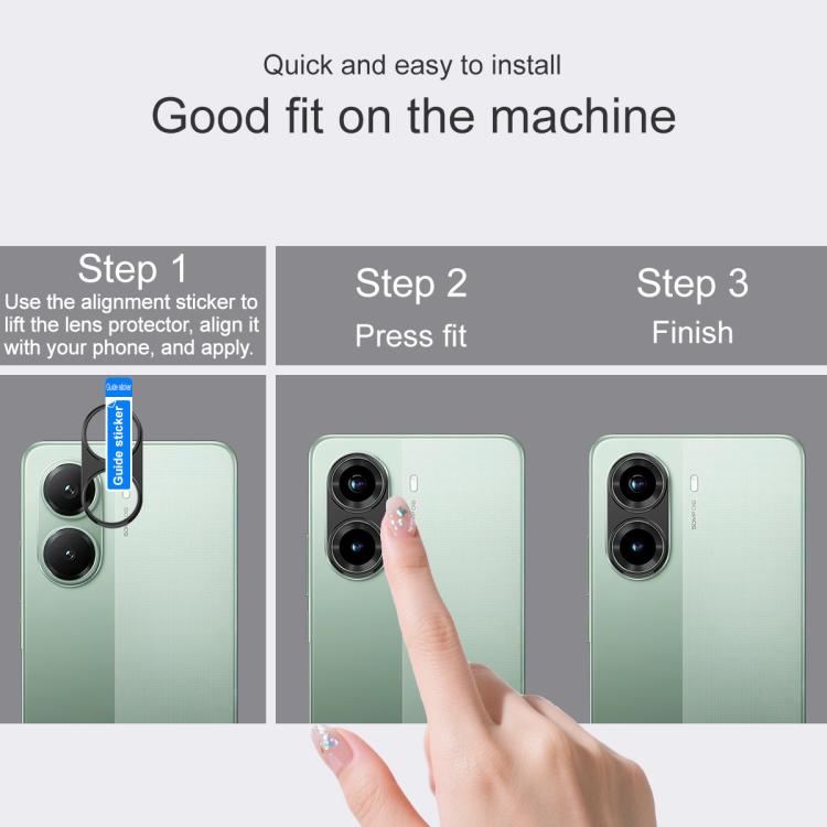 For Redmi Turbo 4 / POCO X7 Pro IMAK Metal Camera Lens Protector Cover