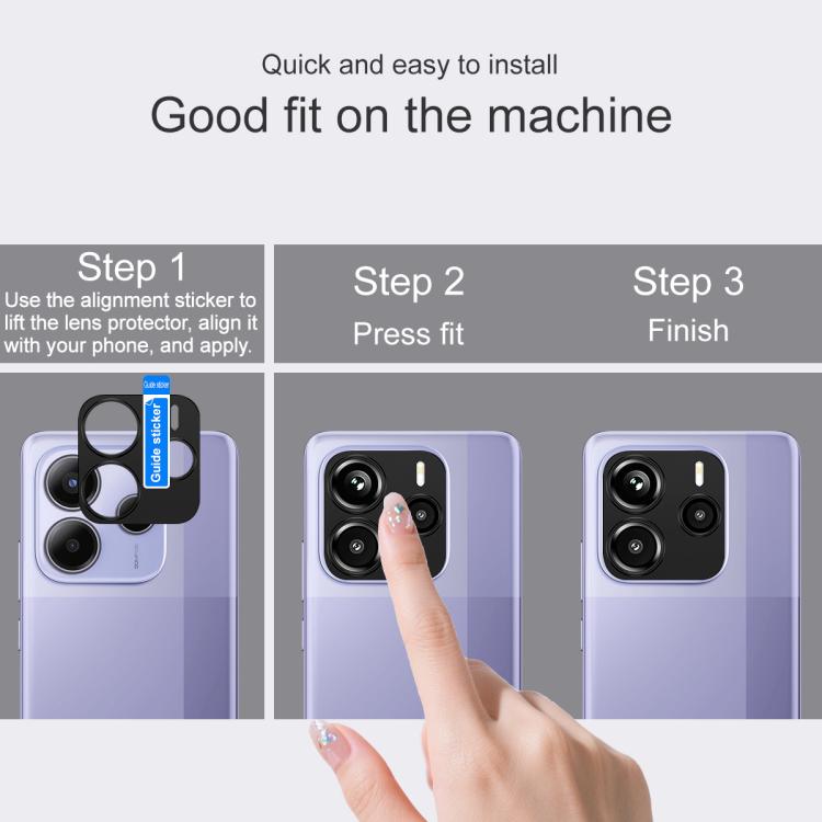 For Redmi Note 14 5G Global IMAK Metal Camera Lens Protector Cover