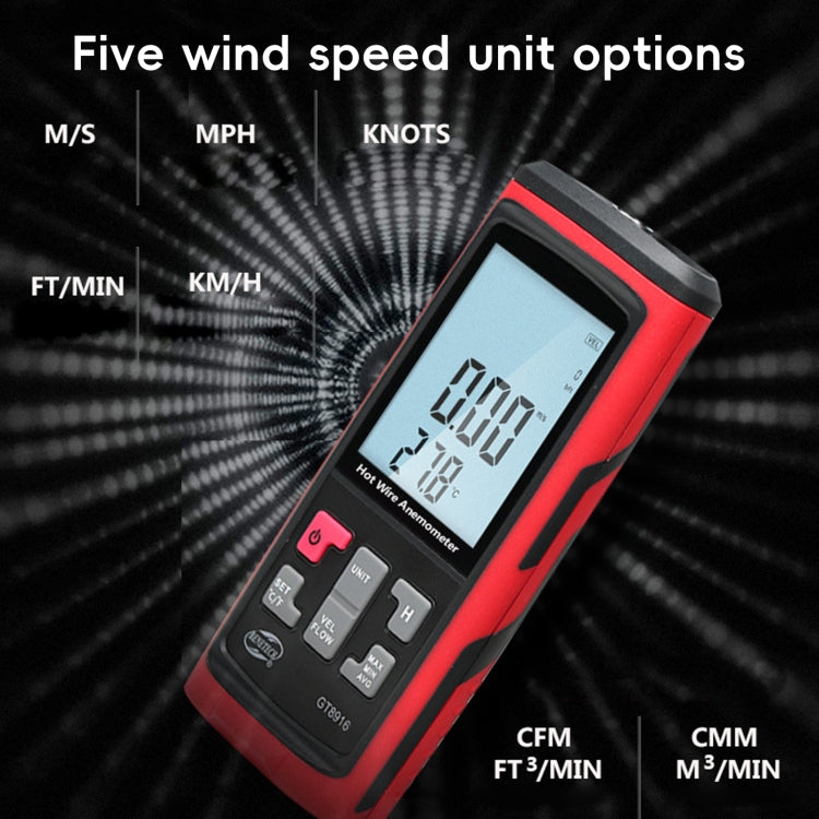 BENETECH GT8915 Digital LCD Screen Anemometer