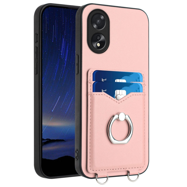 R20 Ring Card Holder Phone Case, For OPPO A38 4G / A18 4G Global, For OPPO A58 4G Global, For OPPO Reno10, For OPPO Reno10 Pro 5G Global