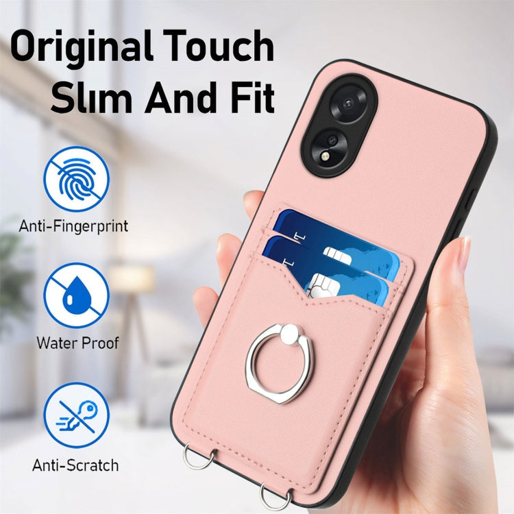 R20 Ring Card Holder Phone Case, For OPPO A38 4G / A18 4G Global, For OPPO A58 4G Global, For OPPO Reno10, For OPPO Reno10 Pro 5G Global