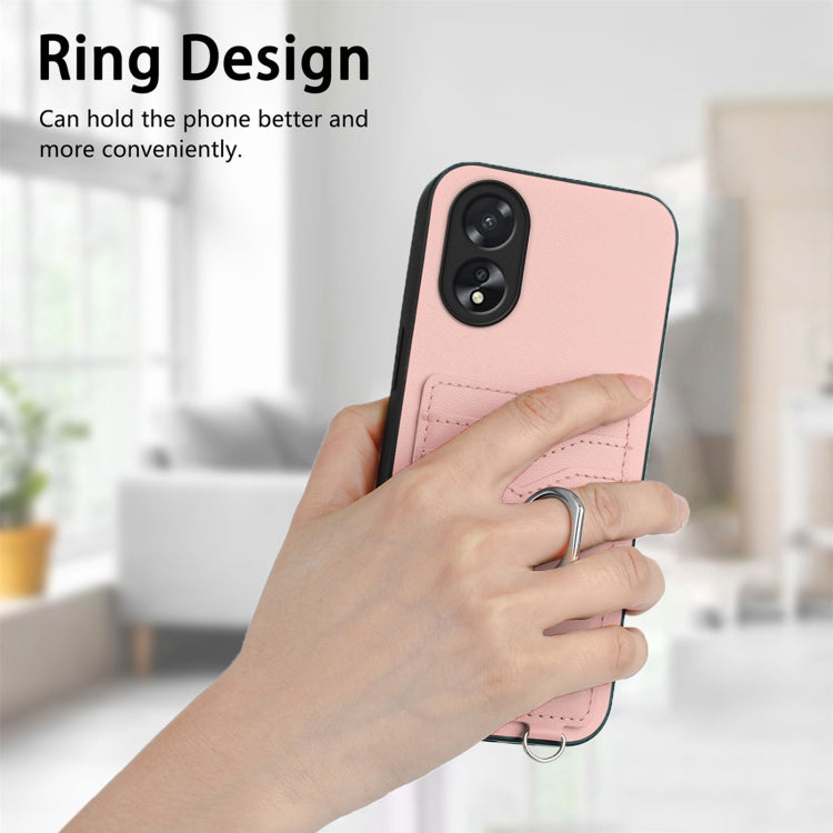 R20 Ring Card Holder Phone Case, For OPPO A38 4G / A18 4G Global, For OPPO A58 4G Global, For OPPO Reno10, For OPPO Reno10 Pro 5G Global