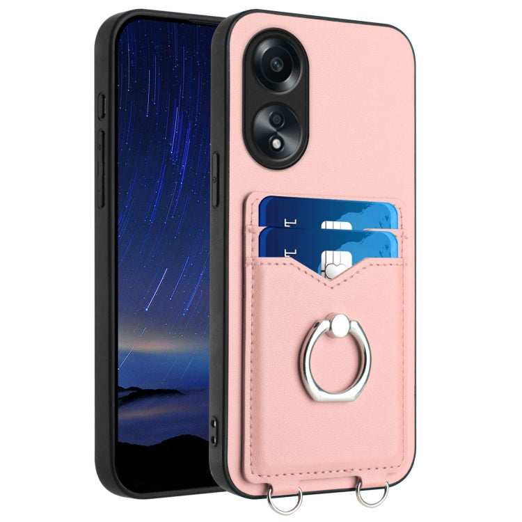 R20 Ring Card Holder Phone Case, For OPPO A38 4G / A18 4G Global, For OPPO A58 4G Global, For OPPO Reno10, For OPPO Reno10 Pro 5G Global