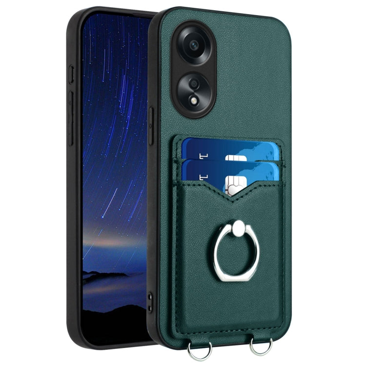 R20 Ring Card Holder Phone Case, For OPPO A38 4G / A18 4G Global, For OPPO A58 4G Global, For OPPO Reno10, For OPPO Reno10 Pro 5G Global