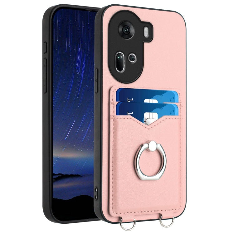 R20 Ring Card Holder Phone Case, For OPPO Reno11 Global, For OPPO Reno11 Pro Global, For OPPO A58 / A58x / A1x, For OPPO A1 Active / A2x