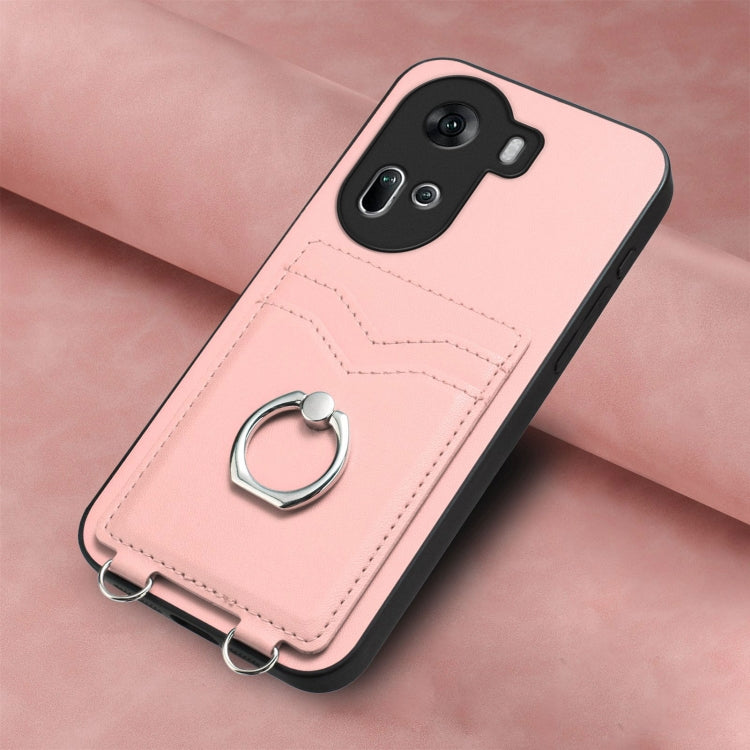 R20 Ring Card Holder Phone Case, For OPPO Reno11 Global, For OPPO Reno11 Pro Global, For OPPO A58 / A58x / A1x, For OPPO A1 Active / A2x