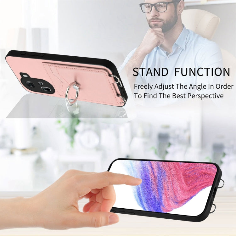 R20 Ring Card Holder Phone Case, For OPPO Reno11 Global, For OPPO Reno11 Pro Global, For OPPO A58 / A58x / A1x, For OPPO A1 Active / A2x