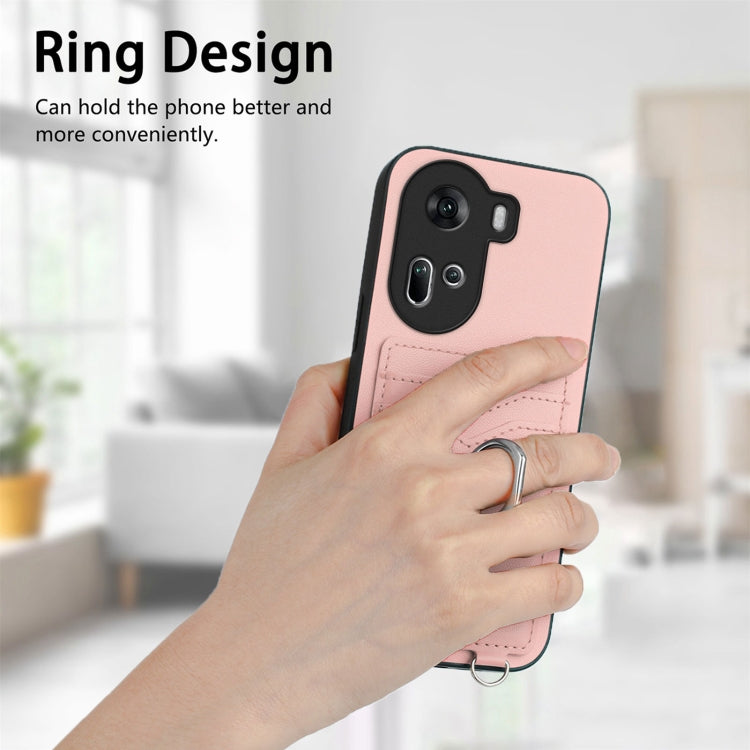 R20 Ring Card Holder Phone Case, For OPPO Reno11 Global, For OPPO Reno11 Pro Global, For OPPO A58 / A58x / A1x, For OPPO A1 Active / A2x
