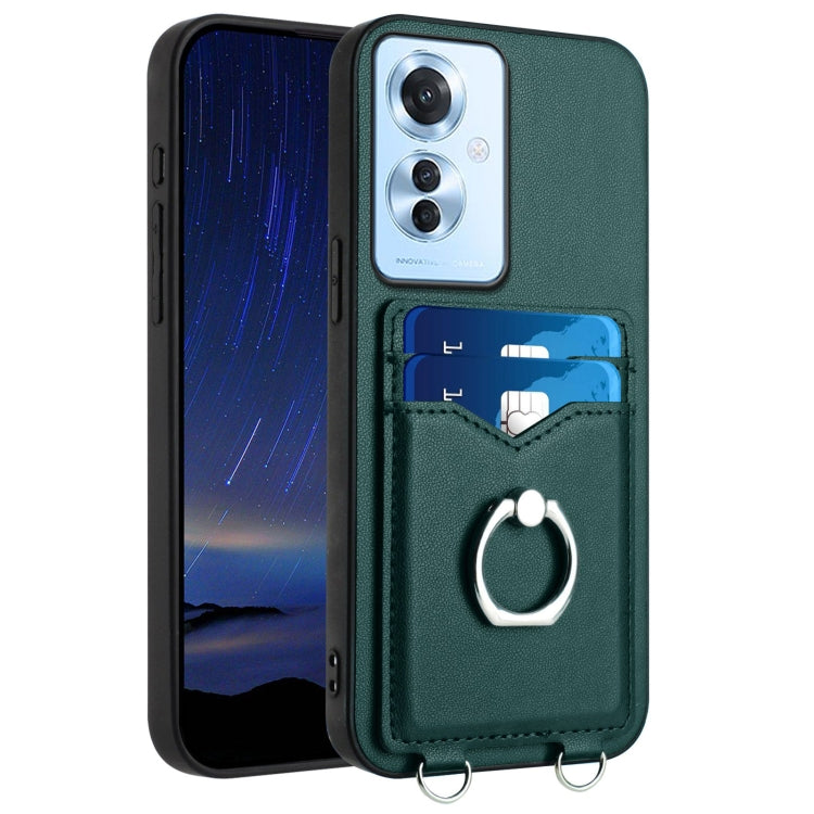R20 Ring Card Holder Phone Case, For OPPO A5 Energy / A5 Pro 5G Global, For OPPO A3 Pro 5G, For OPPO Reno11 F Thai Version, For OPPO F25 Pro 5G India