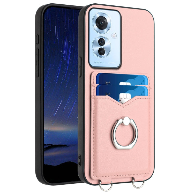 R20 Ring Card Holder Phone Case, For OPPO A5 Energy / A5 Pro 5G Global, For OPPO A3 Pro 5G, For OPPO Reno11 F Thai Version, For OPPO F25 Pro 5G India