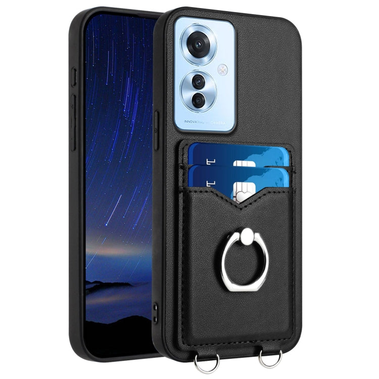 R20 Ring Card Holder Phone Case, For OPPO A5 Energy / A5 Pro 5G Global, For OPPO A3 Pro 5G, For OPPO Reno11 F Thai Version, For OPPO F25 Pro 5G India