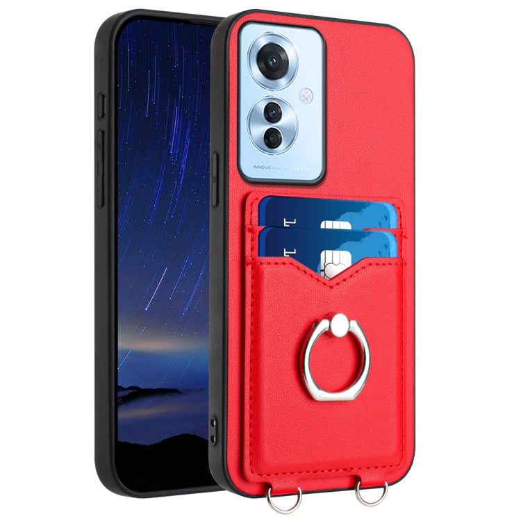 R20 Ring Card Holder Phone Case, For OPPO A5 Energy / A5 Pro 5G Global, For OPPO A3 Pro 5G, For OPPO Reno11 F Thai Version, For OPPO F25 Pro 5G India