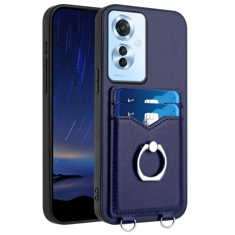 R20 Ring Card Holder Phone Case, For OPPO A5 Energy / A5 Pro 5G Global, For OPPO A3 Pro 5G, For OPPO Reno11 F Thai Version, For OPPO F25 Pro 5G India