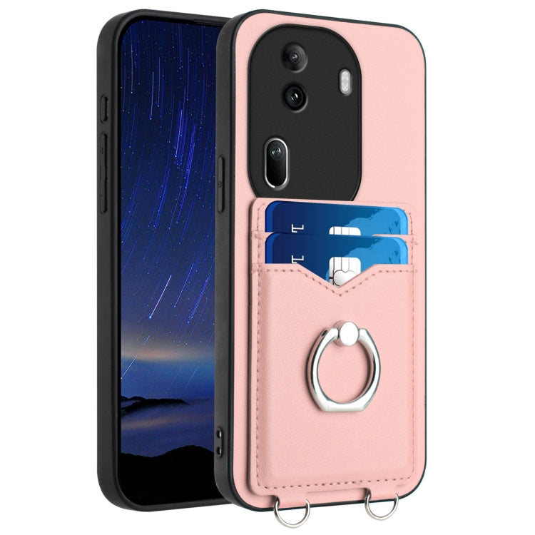 R20 Ring Card Holder Phone Case, For OPPO Reno11 Global, For OPPO Reno11 Pro Global, For OPPO A58 / A58x / A1x, For OPPO A1 Active / A2x