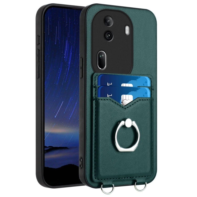 R20 Ring Card Holder Phone Case, For OPPO Reno11 Global, For OPPO Reno11 Pro Global, For OPPO A58 / A58x / A1x, For OPPO A1 Active / A2x