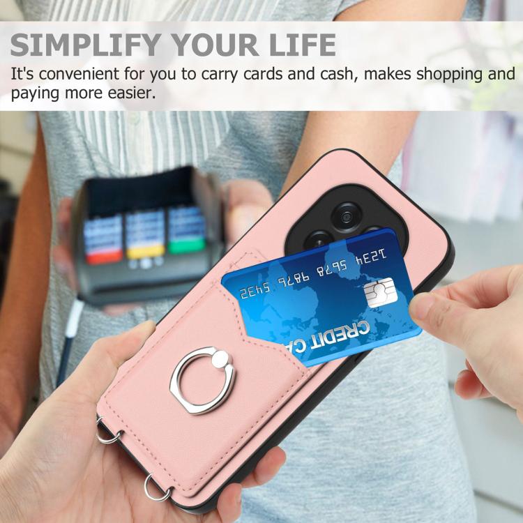 R20 Ring Card Holder Phone Case, For OPPO A5 / F29, For OPPO Find X8s+, For OPPO Find X8s, For OPPO Find X8 Ultra