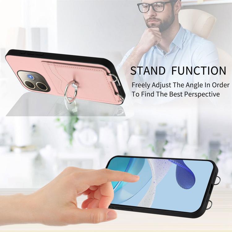 R20 Ring Card Holder Phone Case, For OPPO A5 Energy / A5 Pro 5G Global, For OPPO A3 Pro 5G, For OPPO Reno11 F Thai Version, For OPPO F25 Pro 5G India