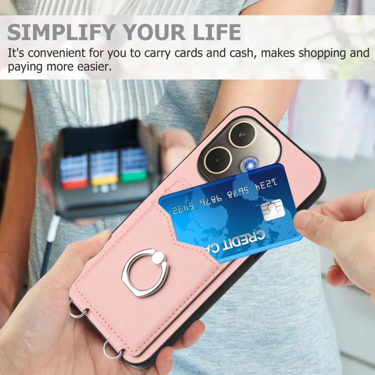 R20 Ring Card Holder Phone Case, For OPPO A5 Energy / A5 Pro 5G Global, For OPPO A3 Pro 5G, For OPPO Reno11 F Thai Version, For OPPO F25 Pro 5G India