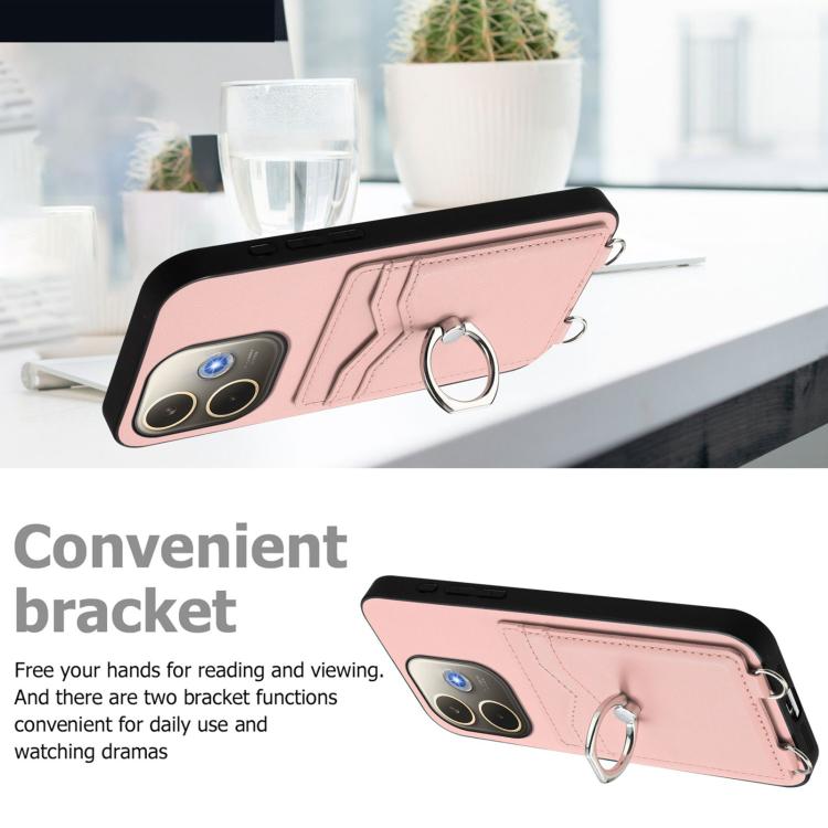 R20 Ring Card Holder Phone Case, For OPPO A5 Energy / A5 Pro 5G Global, For OPPO A3 Pro 5G, For OPPO Reno11 F Thai Version, For OPPO F25 Pro 5G India