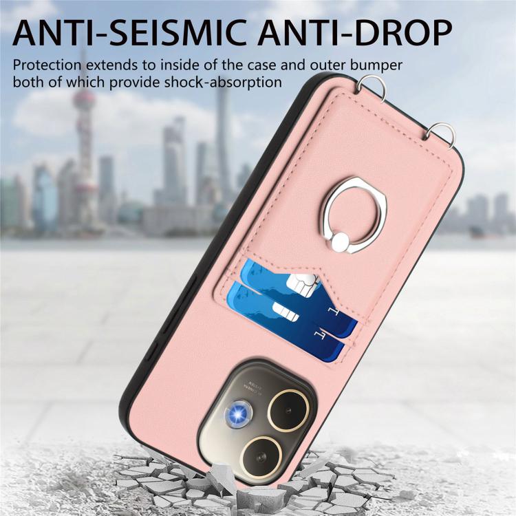 R20 Ring Card Holder Phone Case, For OPPO A5 Energy / A5 Pro 5G Global, For OPPO A3 Pro 5G, For OPPO Reno11 F Thai Version, For OPPO F25 Pro 5G India