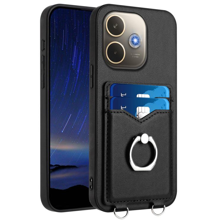 R20 Ring Card Holder Phone Case, For OPPO A5 Energy / A5 Pro 5G Global, For OPPO A3 Pro 5G, For OPPO Reno11 F Thai Version, For OPPO F25 Pro 5G India