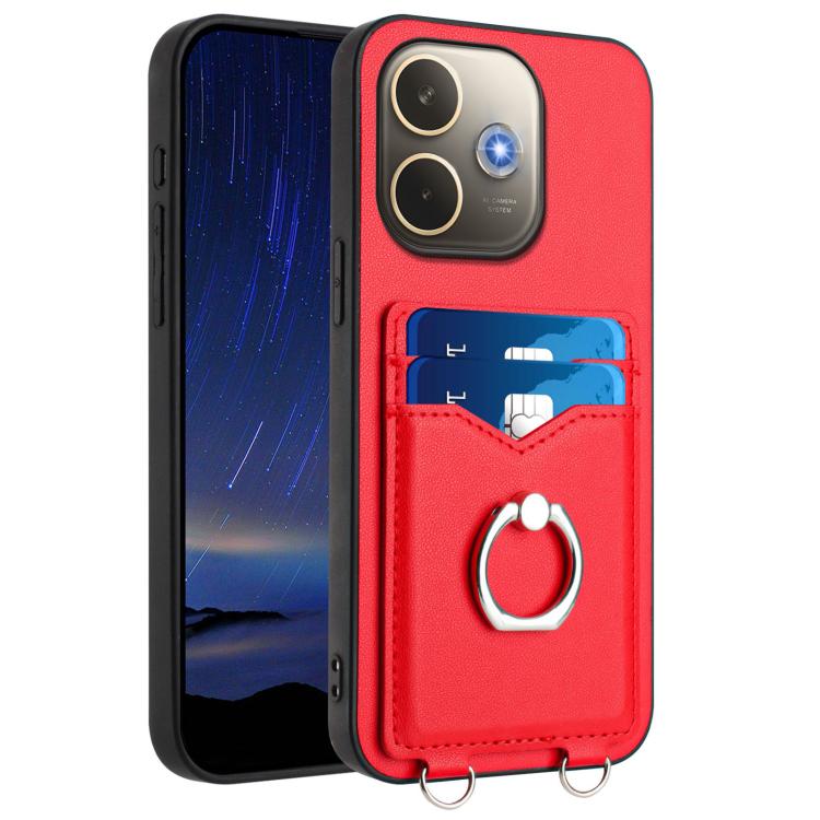R20 Ring Card Holder Phone Case, For OPPO A5 Energy / A5 Pro 5G Global, For OPPO A3 Pro 5G, For OPPO Reno11 F Thai Version, For OPPO F25 Pro 5G India