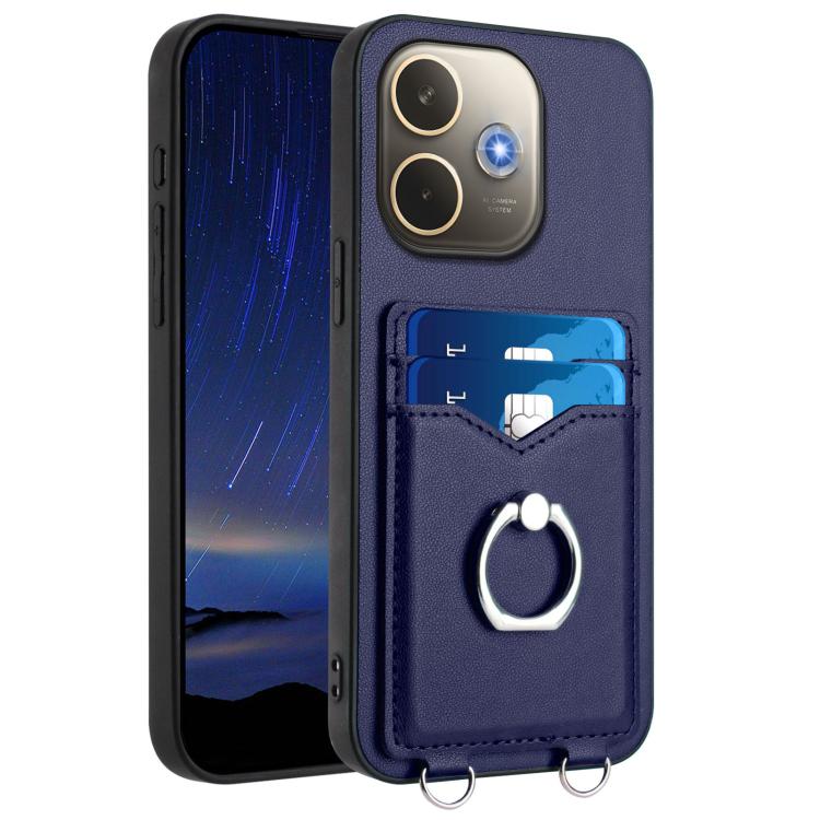 R20 Ring Card Holder Phone Case, For OPPO A5 Energy / A5 Pro 5G Global, For OPPO A3 Pro 5G, For OPPO Reno11 F Thai Version, For OPPO F25 Pro 5G India