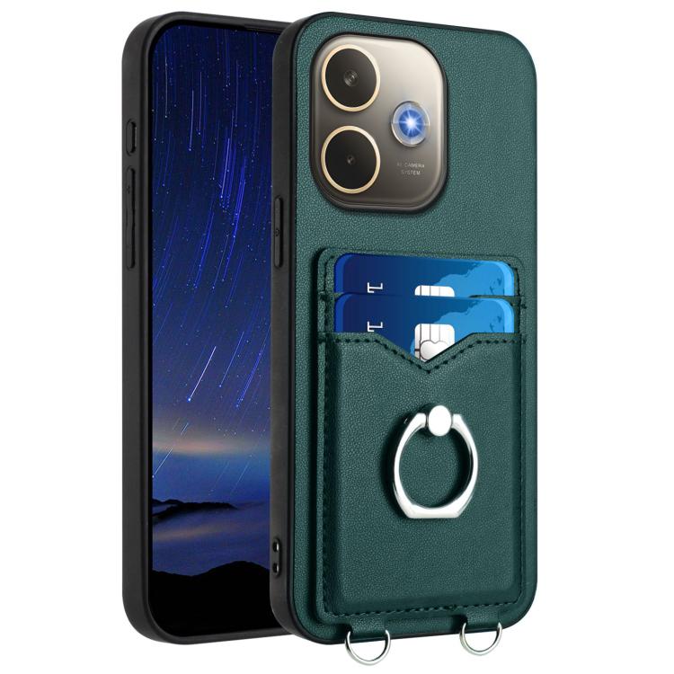 R20 Ring Card Holder Phone Case, For OPPO A5 Energy / A5 Pro 5G Global, For OPPO A3 Pro 5G, For OPPO Reno11 F Thai Version, For OPPO F25 Pro 5G India