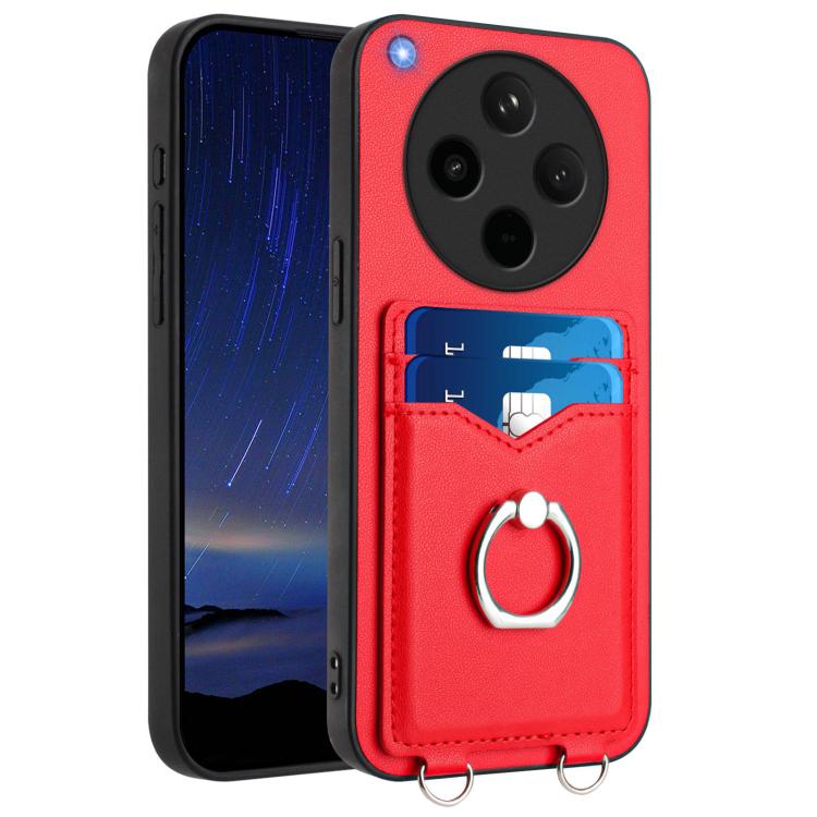 R20 Ring Card Holder Phone Case, For OPPO A5 / F29, For OPPO Find X8s+, For OPPO Find X8s, For OPPO Find X8 Ultra