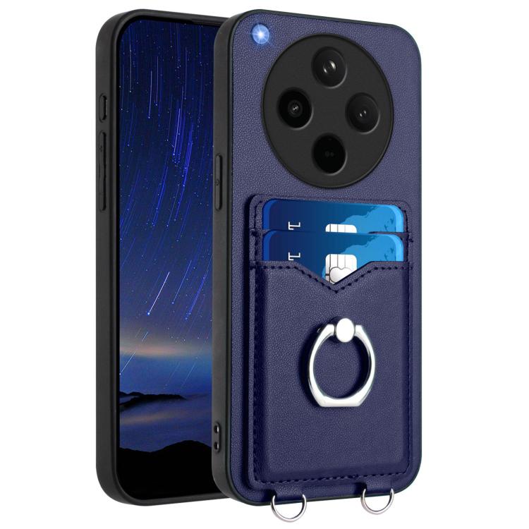 R20 Ring Card Holder Phone Case, For OPPO A5 / F29, For OPPO Find X8s+, For OPPO Find X8s, For OPPO Find X8 Ultra