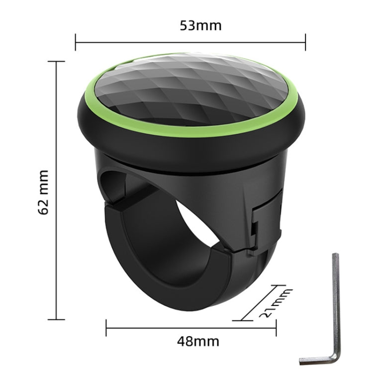 3R 3R-2253 Car Steering Wheel Booster Ball Car Steering Wheel Power Booster(Black Green)