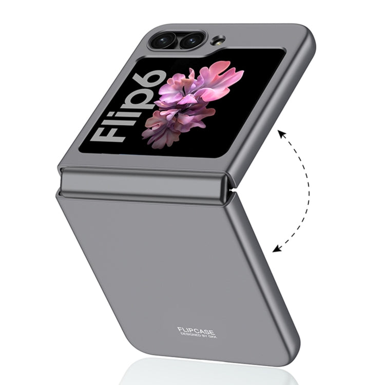 For Samsung Galaxy Z Flip6 / Flip7 FE GKK Ultra-thin Full Coverage Phone Case with Tempered Film(Silver)