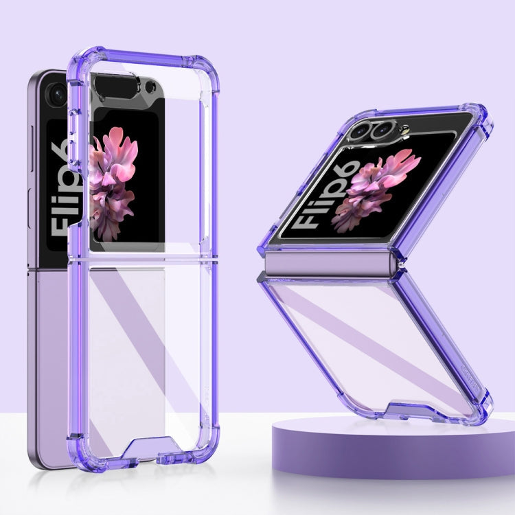 For Samsung Galaxy Z Flip6 / Flip7 FE GKK Airbag Full Coverage Phone Case(Purple)