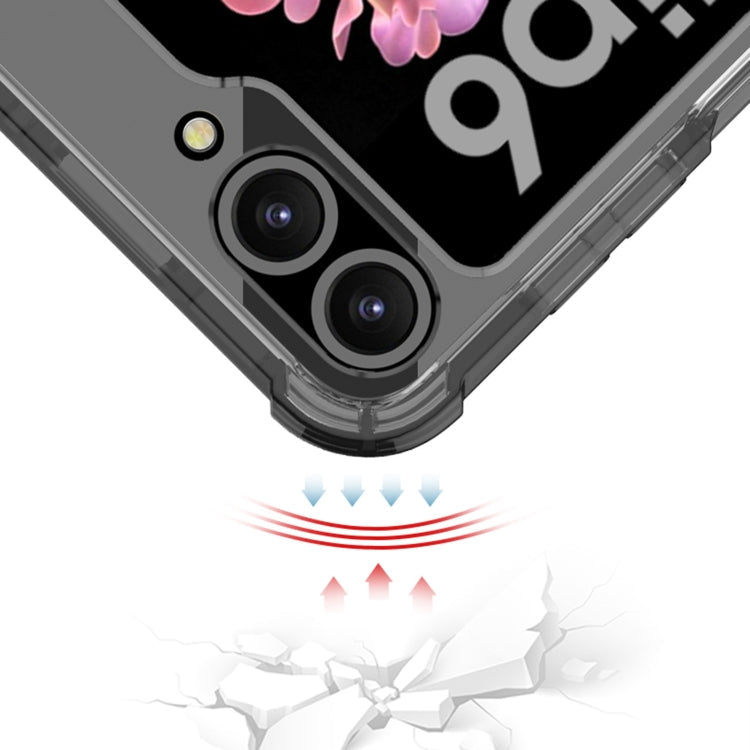 For Samsung Galaxy Z Flip6 / Flip7 FE GKK Airbag Full Coverage Phone Case with Tempered Film(Black)