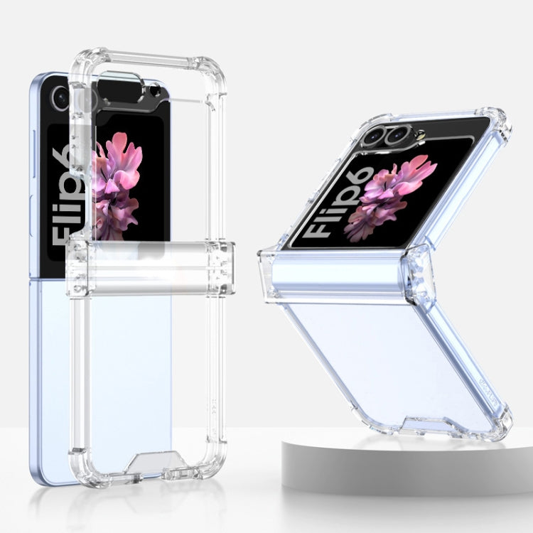 For Samsung Galaxy Z Flip6 / Flip7 FE GKK Airbag Hinge Full Coverage Phone Case(Transparent)