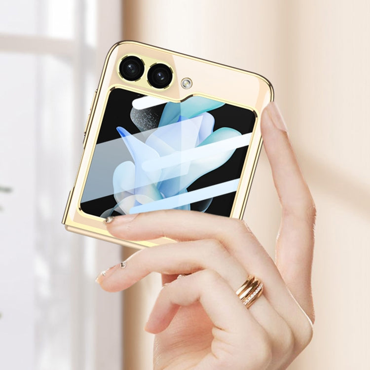 For Samsung Galaxy Z Flip6 / Flip7 FE GKK Integrated Electroplating Full Coverage Phone Case(Black)
