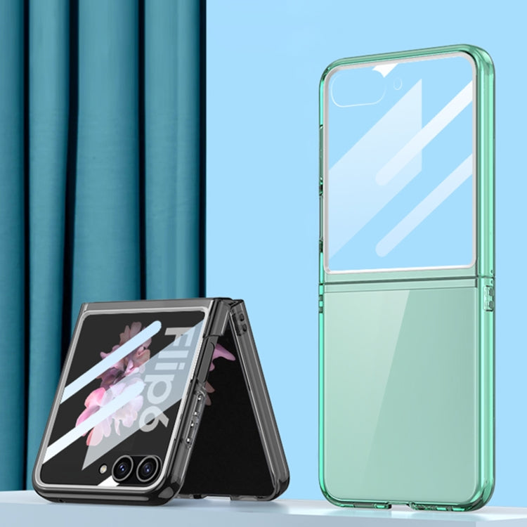 For Samsung Galaxy Z Flip6 / Flip7 FE GKK Integrated Ultra-thin Large Window PC Phone Case(Green)