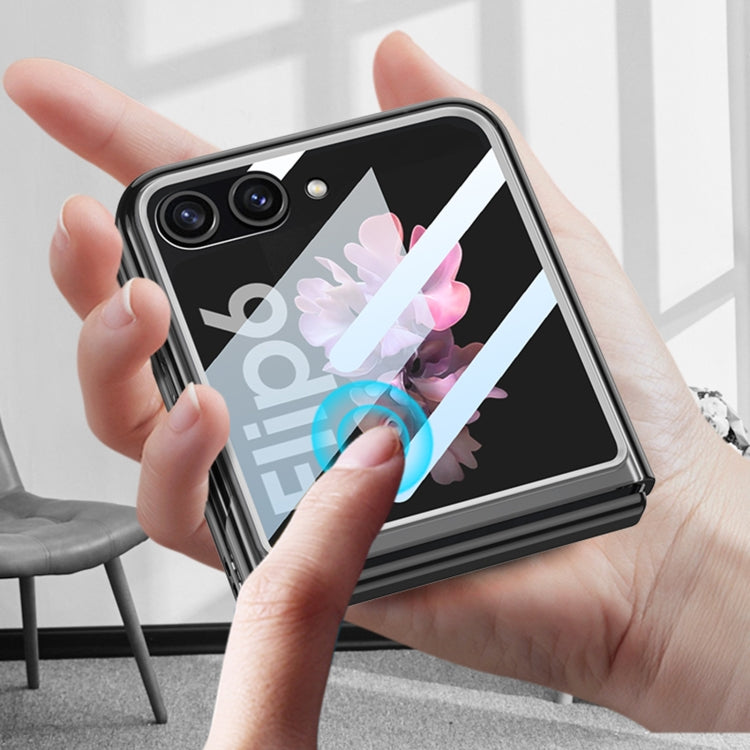 For Samsung Galaxy Z Flip6 / Flip7 FE GKK Integrated Ultra-thin Large Window PC Phone Case(Black)
