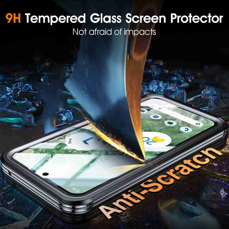 For Google Pixel 9 Pro XL RedPepper Transparent IP54 Life Waterproof Phone Case(Black)