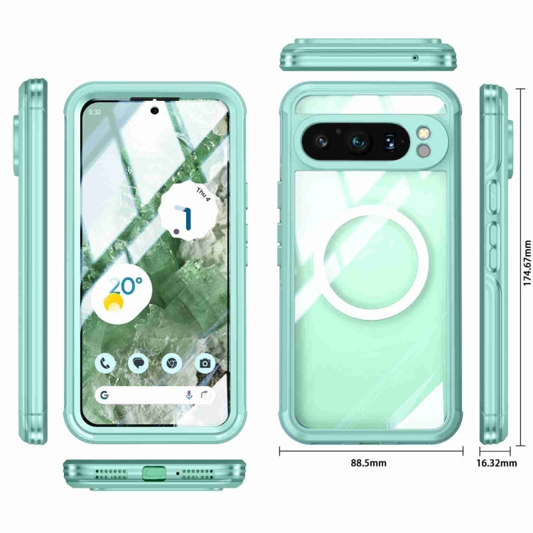 For Google Pixel 9 Pro XL RedPepper Transparent IP54 Life Waterproof Phone Case(Green)